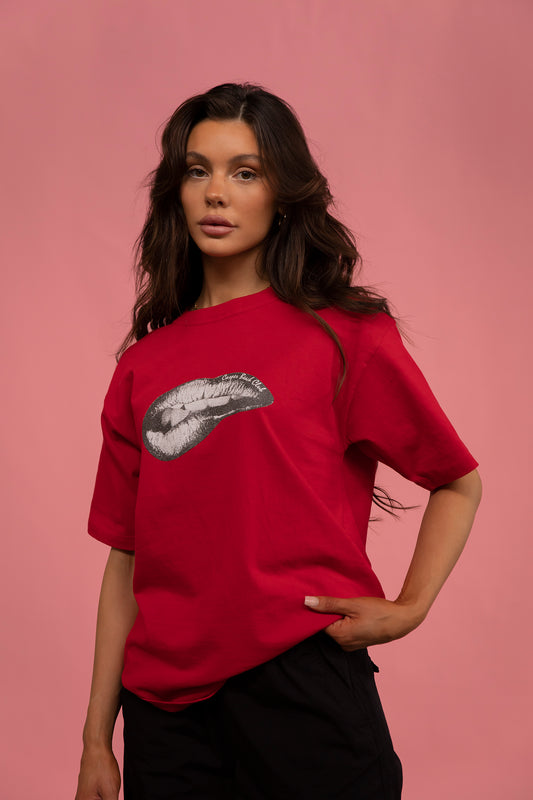 Bullet Lipstick Tee - Red