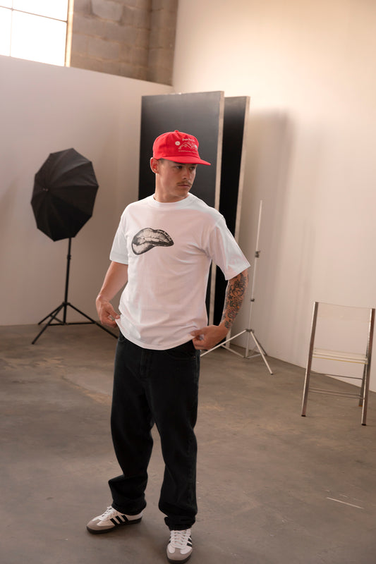 Bullet Lipstick Tee - White