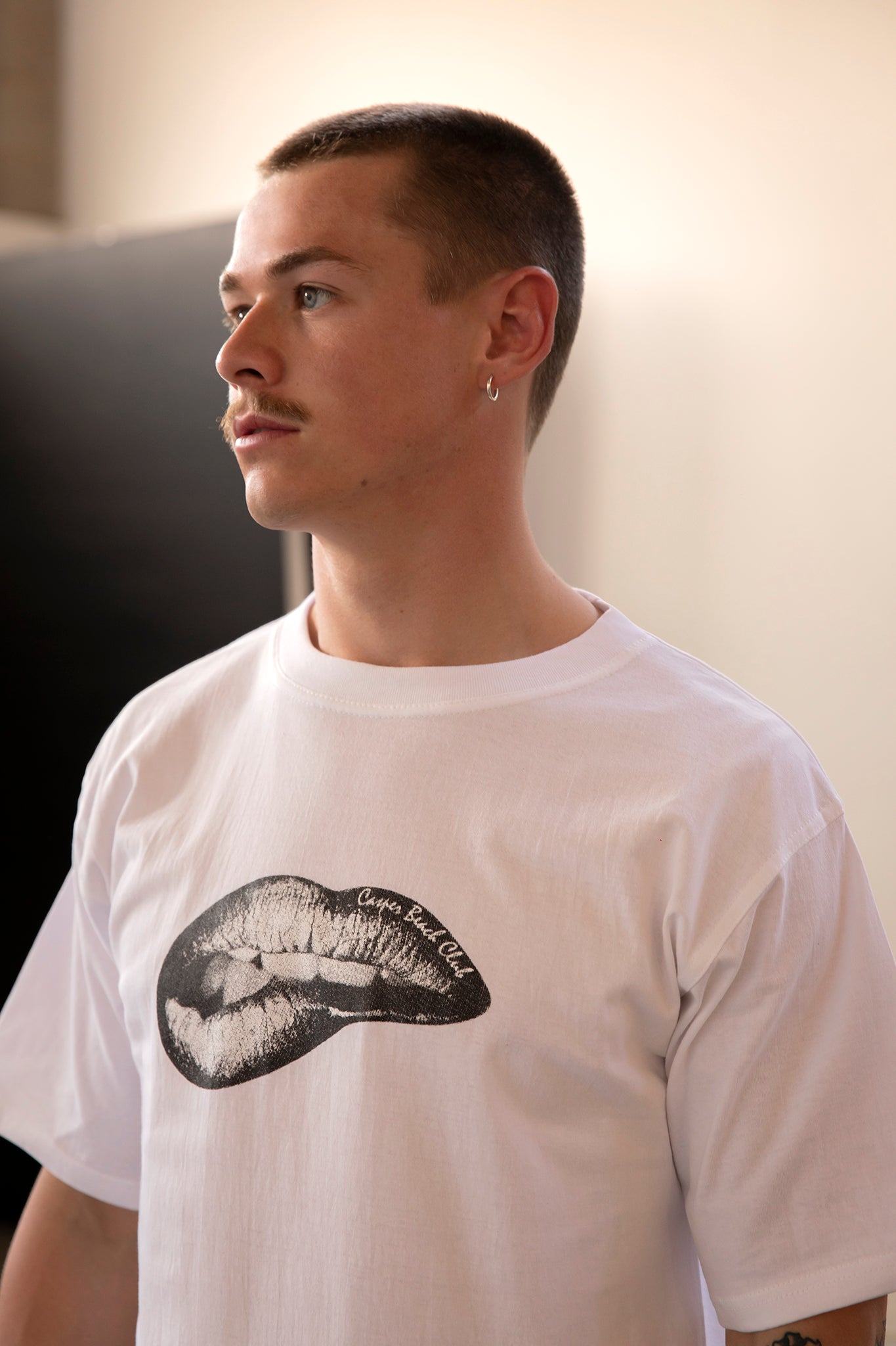 Bullet Lipstick Tee - White