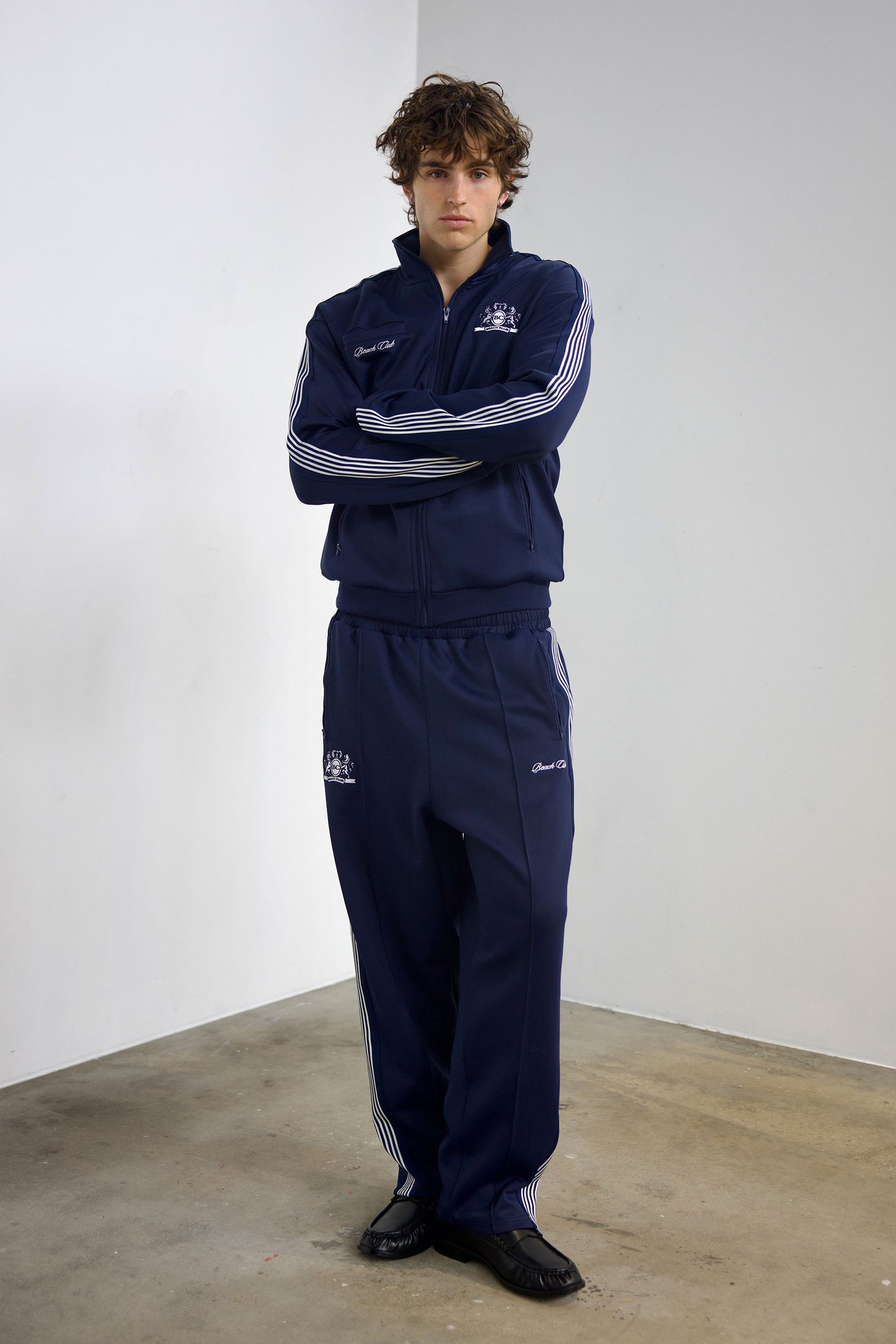 Signature Track Jacket - Navy