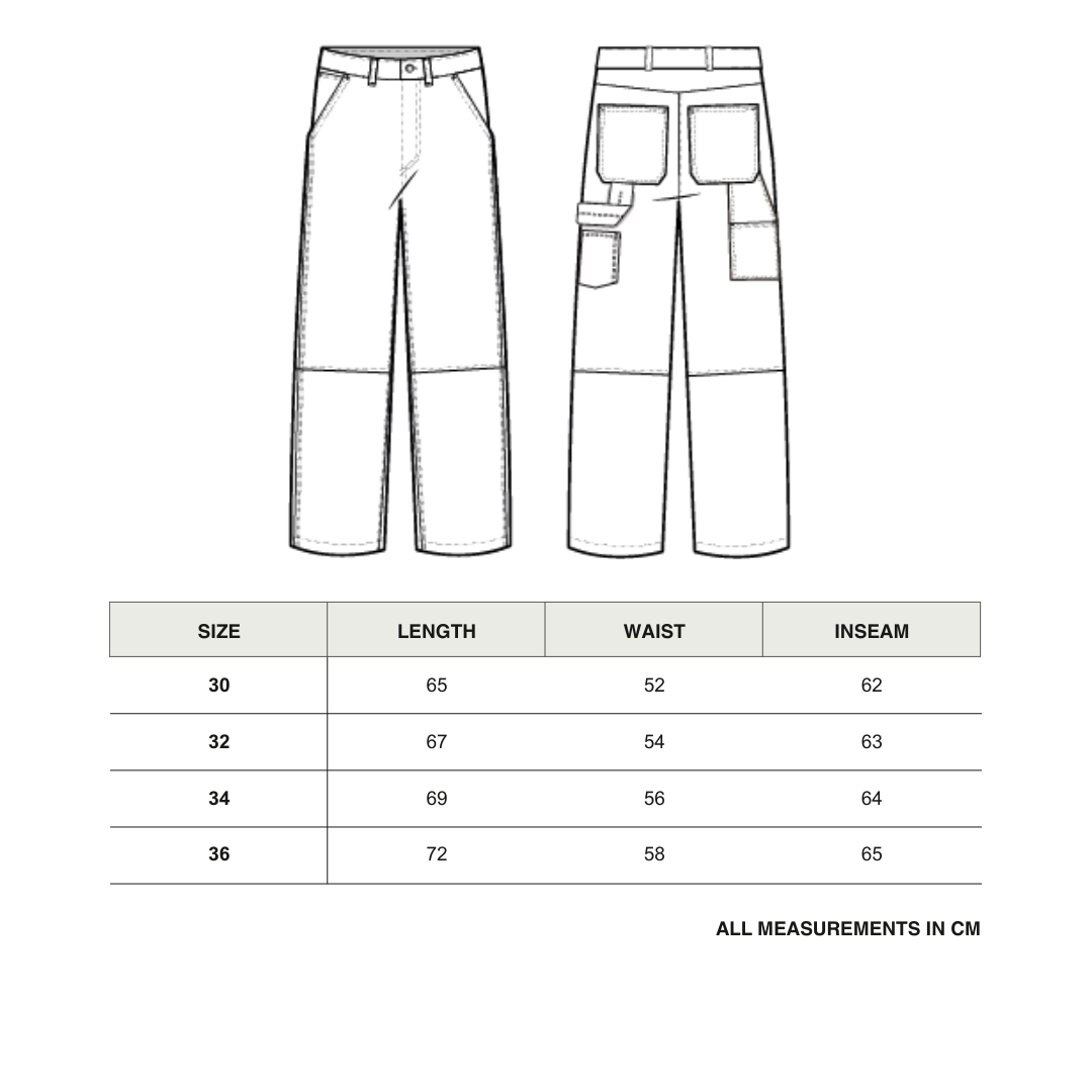 Revolver Convertible Pants size chart