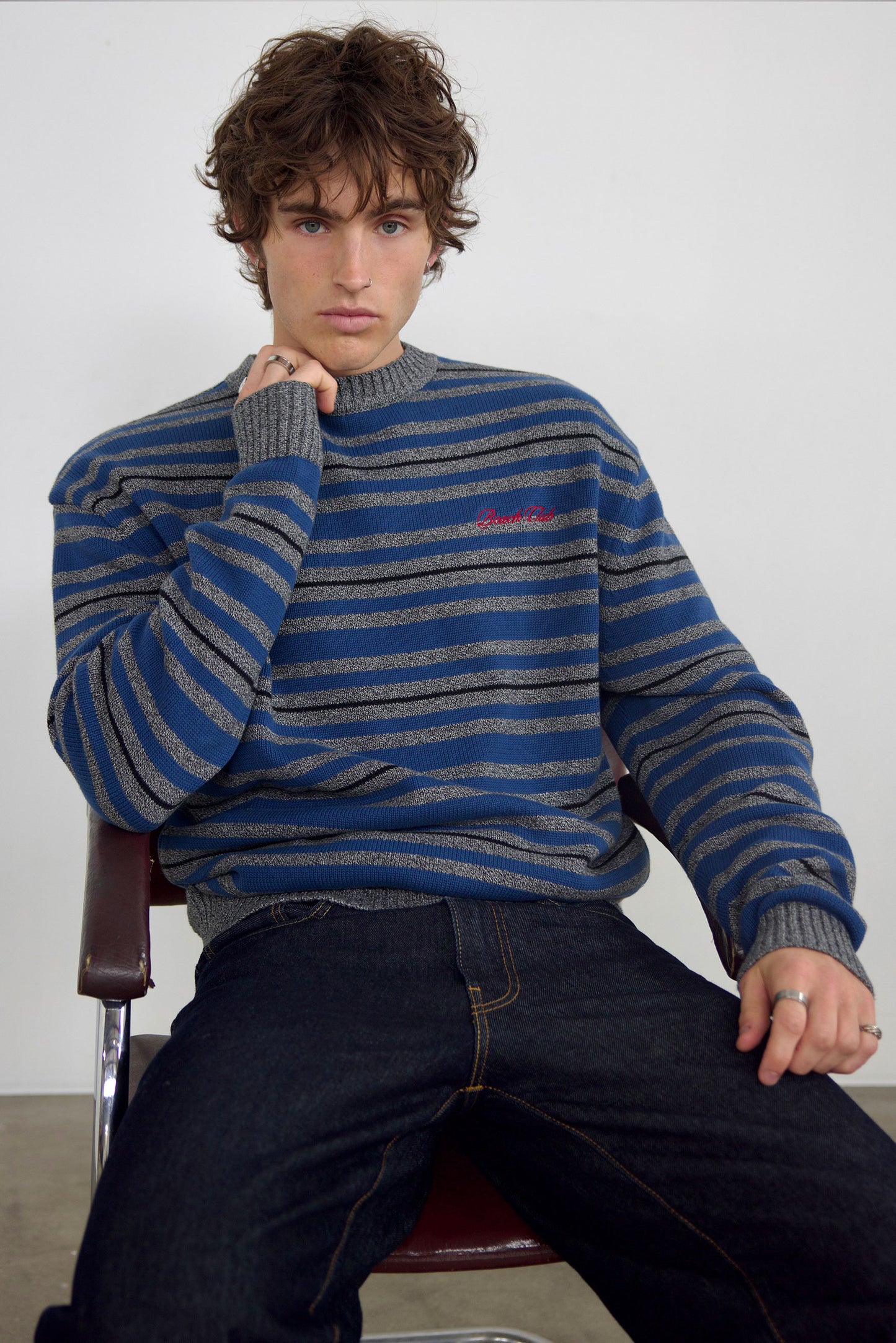Striped Crew Neck Sweater