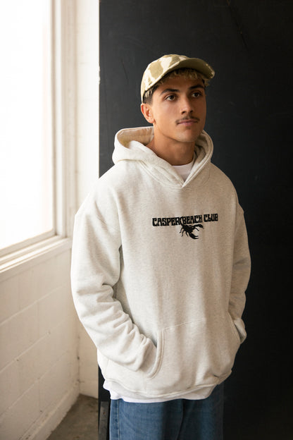 Stinger Hood - White Marle