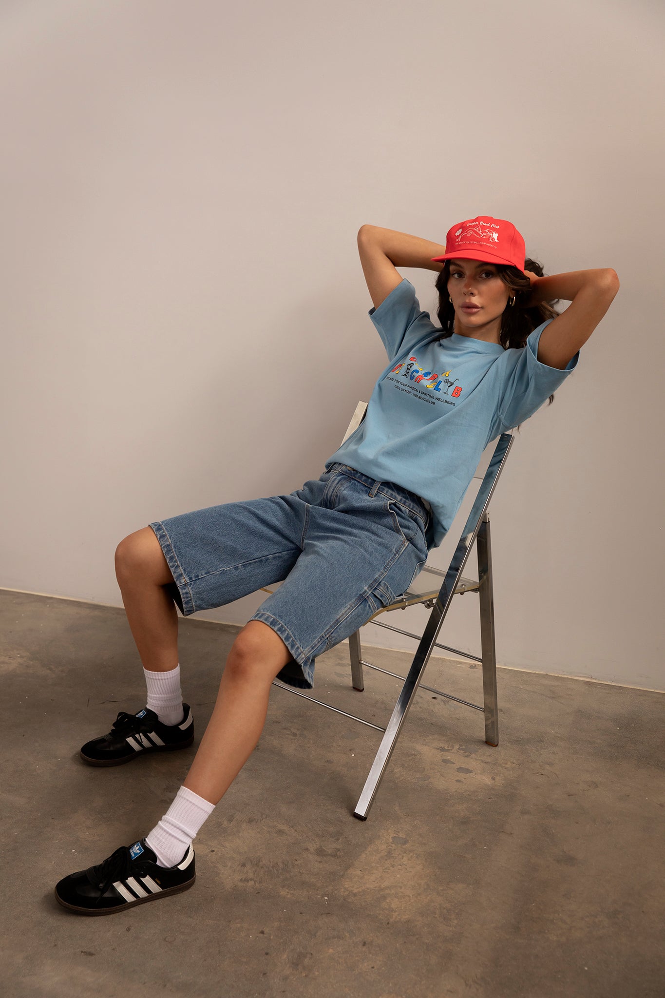 Muscle Beach Tee - Sky Blue