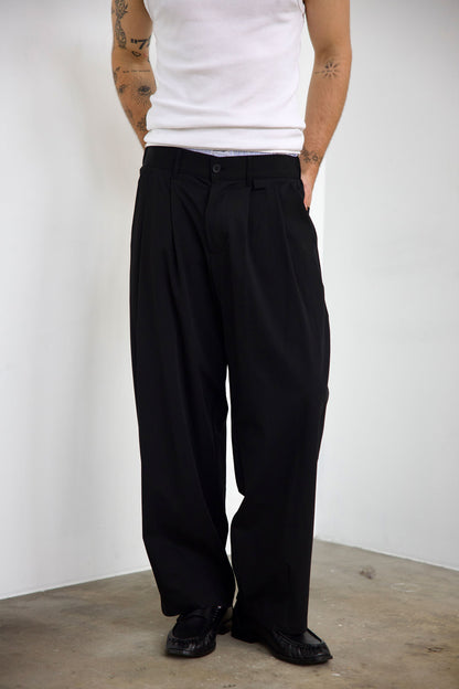 Pleated Pant - Black