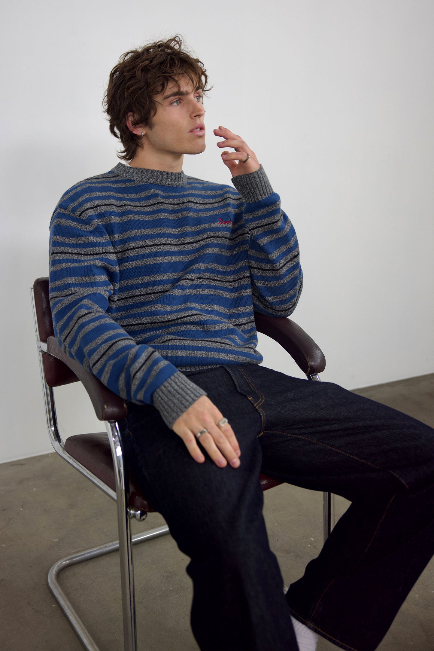 Striped Crew Neck Sweater