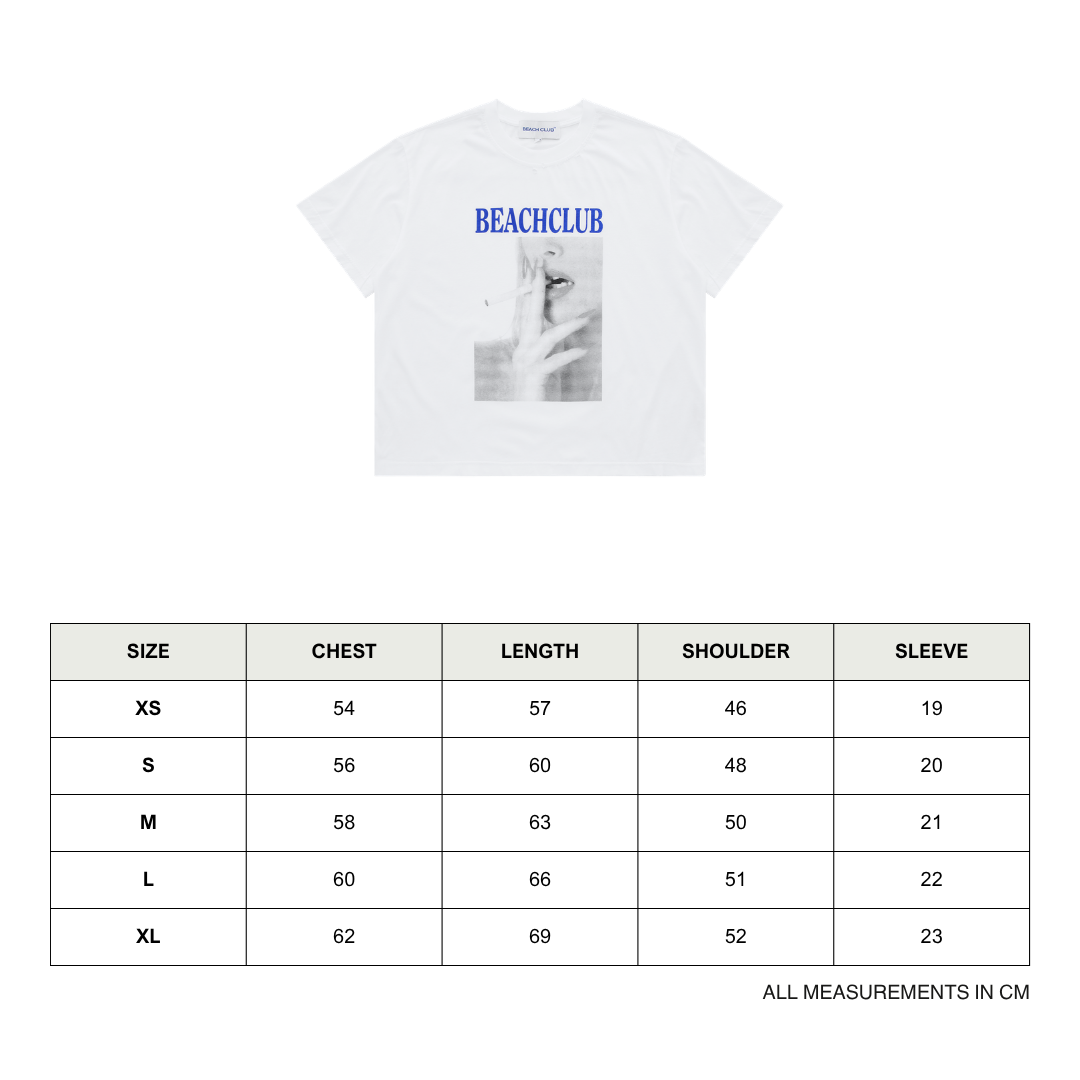 Alexis Tee size chart
