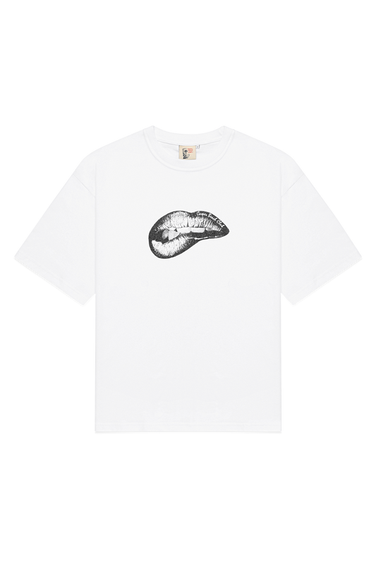 Bullet Lipstick Tee - White