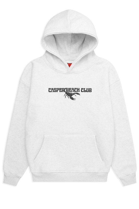 Stinger Hood - White Marle