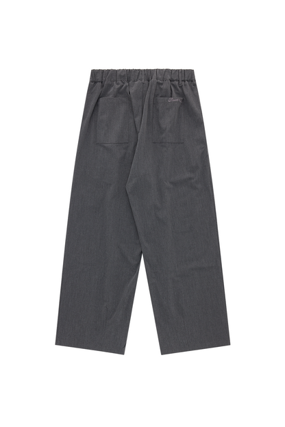 Pleated Pant - Smoke