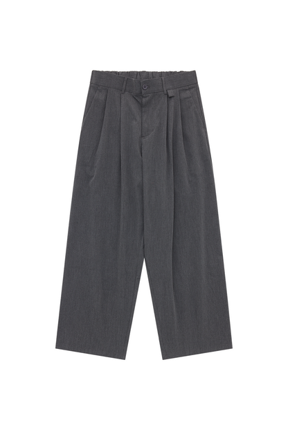 Pleated Pant - Smoke