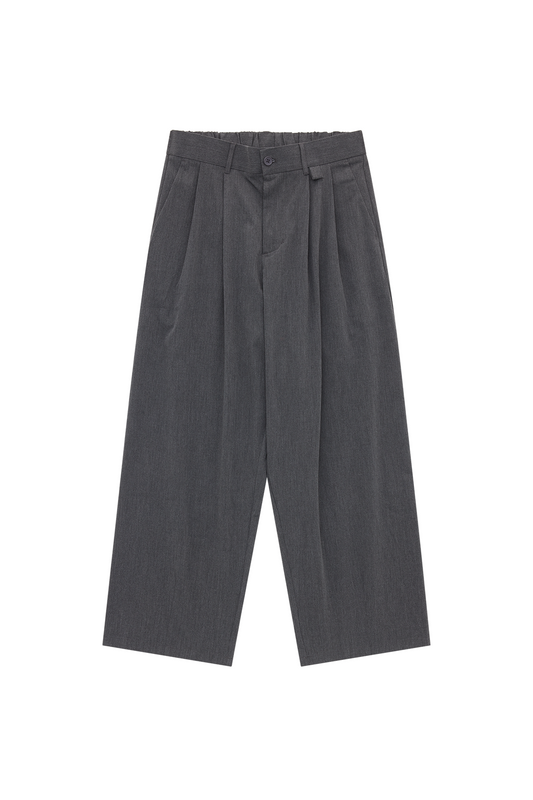 Pleated Pant - Smoke