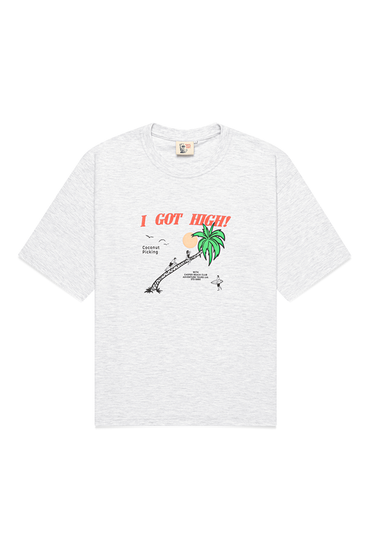 I Got High Tee - Grey Marle